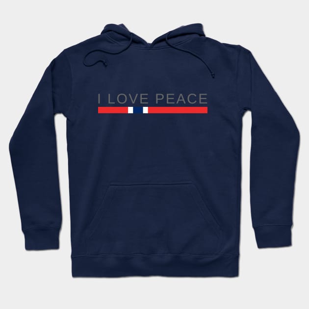 I love Peace | Norway Hoodie by tshirtsnorway
